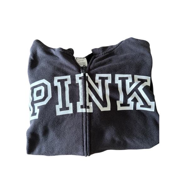 Vintage Pink Victoria’s Secret Black and White Hoodie size large - Picture 3 of 6